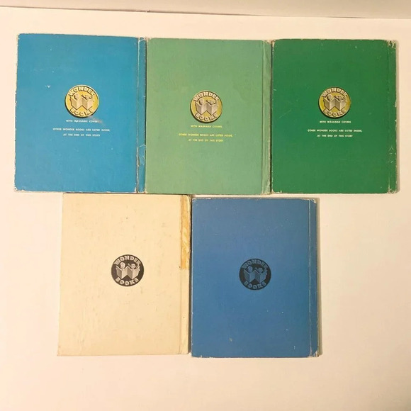 Vintage Lot of 5 Wonder Books Popeye Black Beauty  Peter Cottontail Dinosaur - Picture 2 of 16